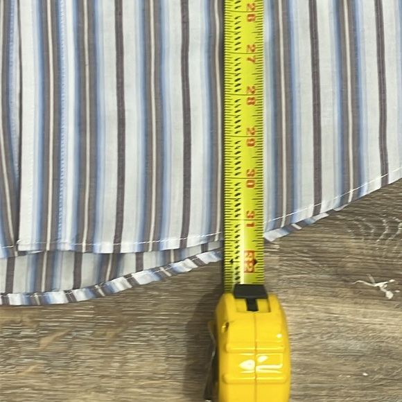 Men’s Ely Cattleman striped long sleeve pearl snap shirt XXL - Picture 8 of 10